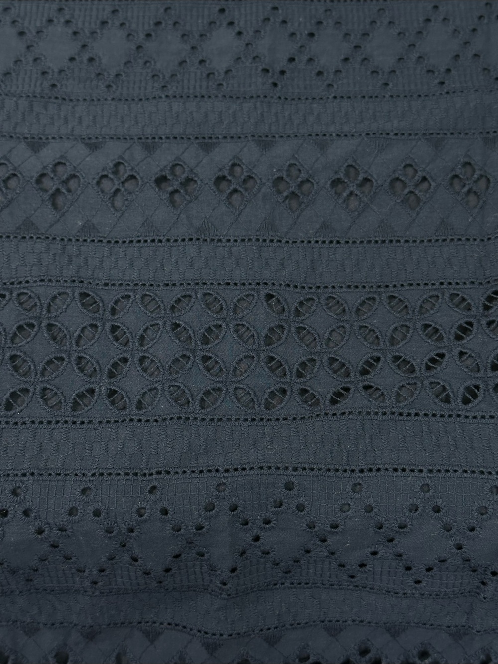 Heyton Navy Eyelet Sheath Dress NWT Pockets Sz 8 Preppy Summer - Picture 8 of 14